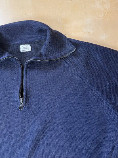 Maglione zip 3/4 CP Company in pura lana - XL