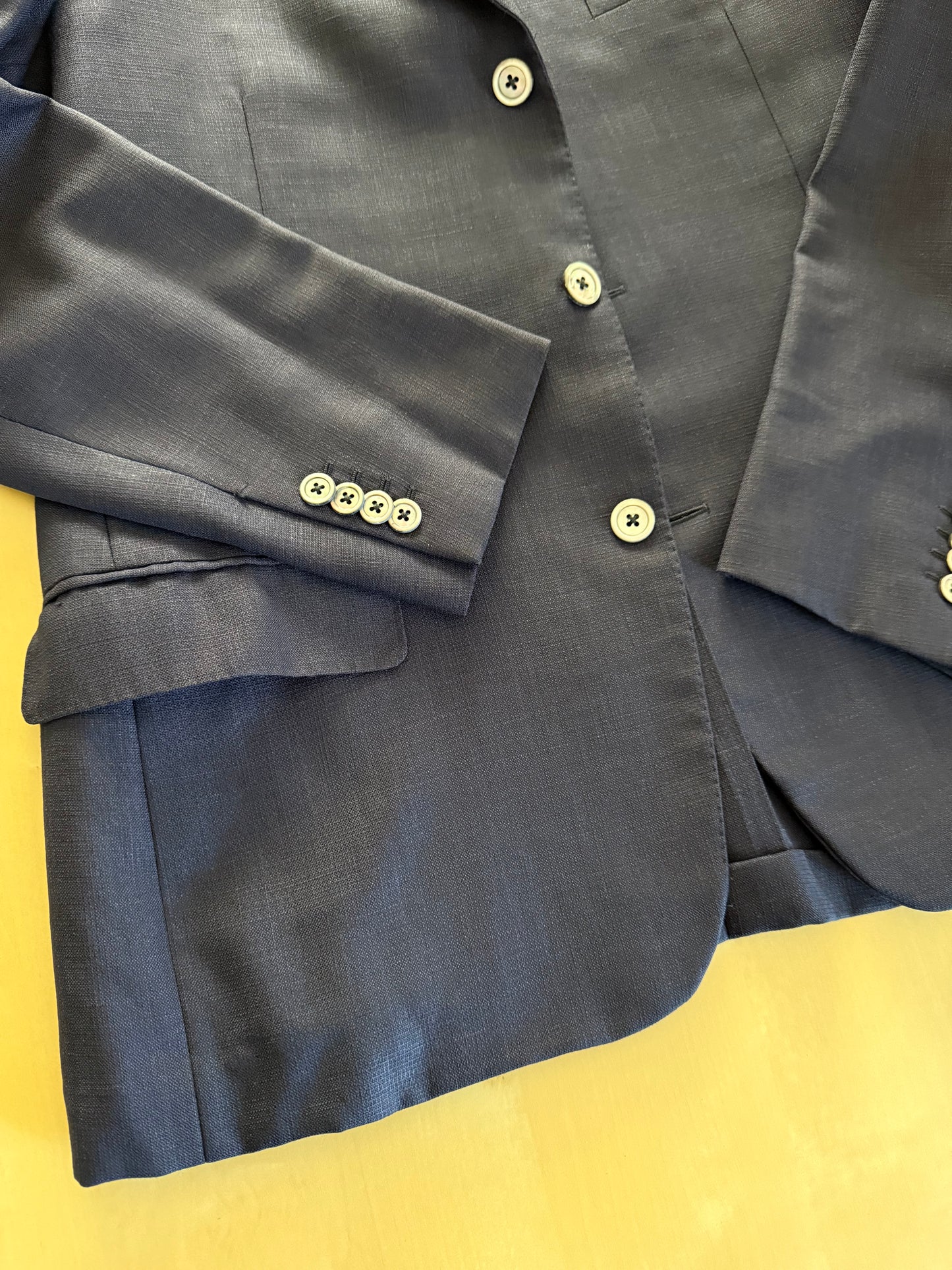 Giacca Aquascutum estiva hopsack blu- tg. 48