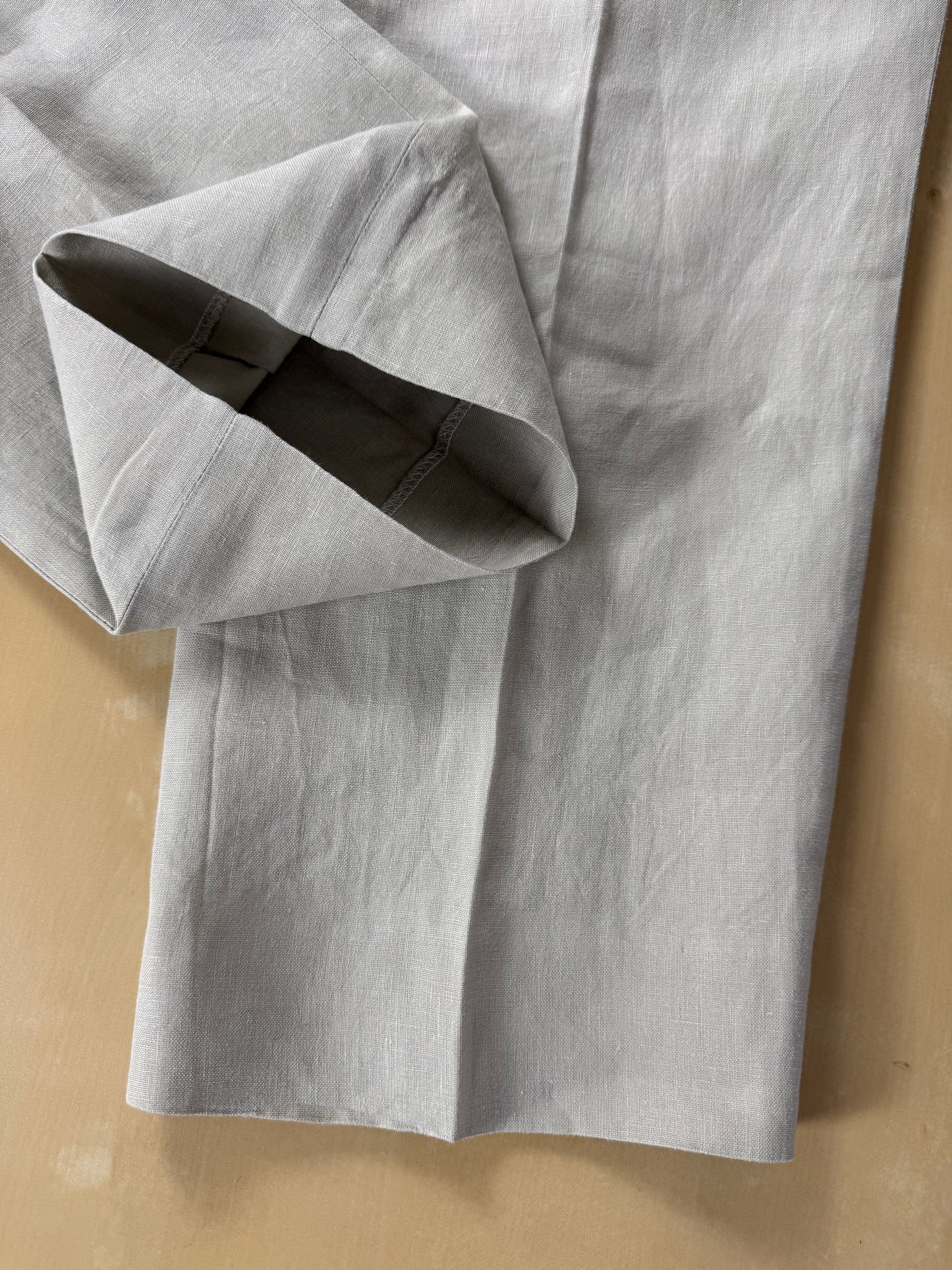 Pantaloni in lino beige sabbia - tg. 50