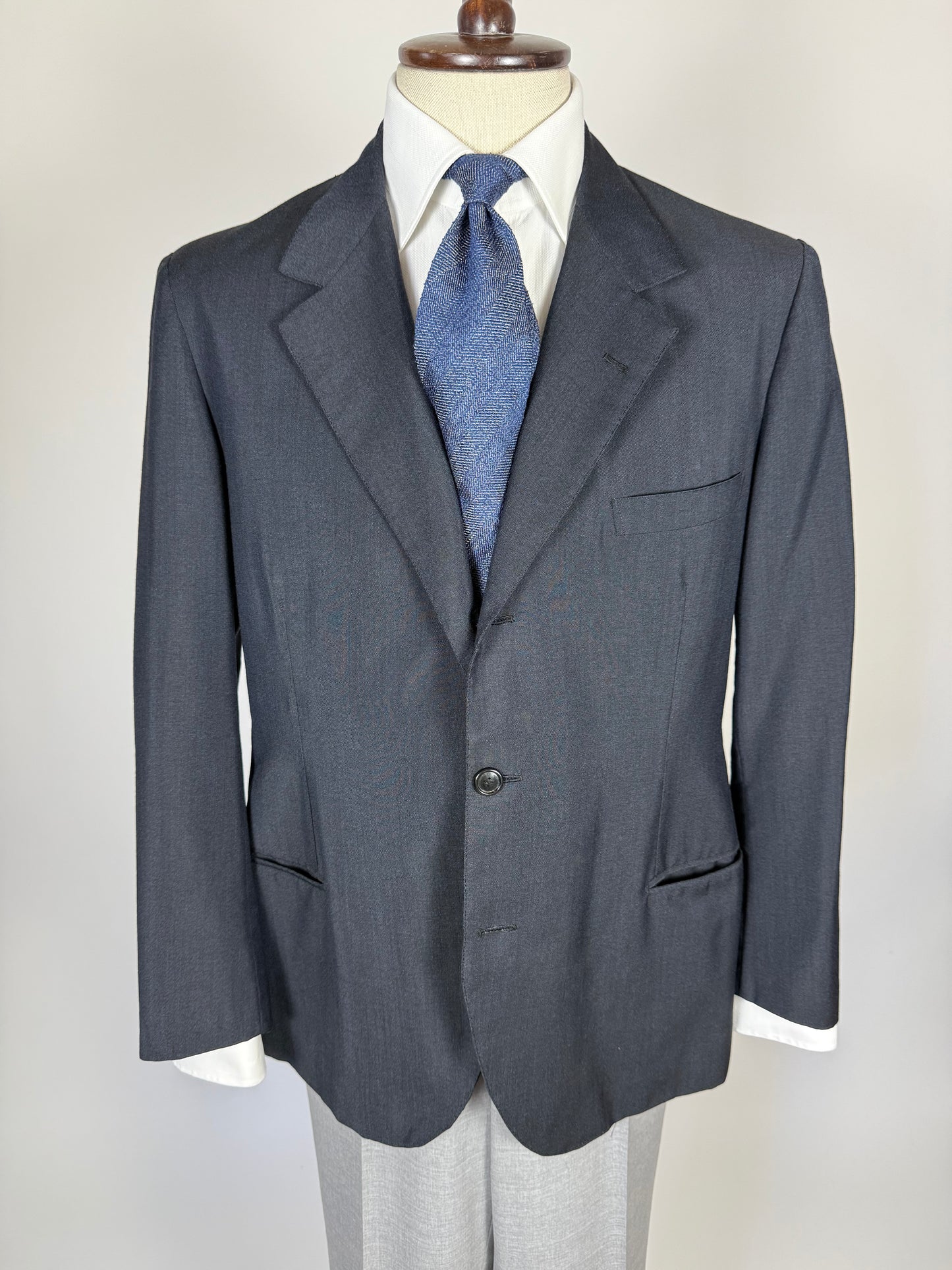Giacca sartoriale anni '50/'60 fresco lana-mohair - tg. 52/54