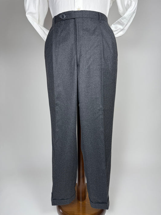 Pantaloni sartoriali flanella antracite - tg. 54/56
