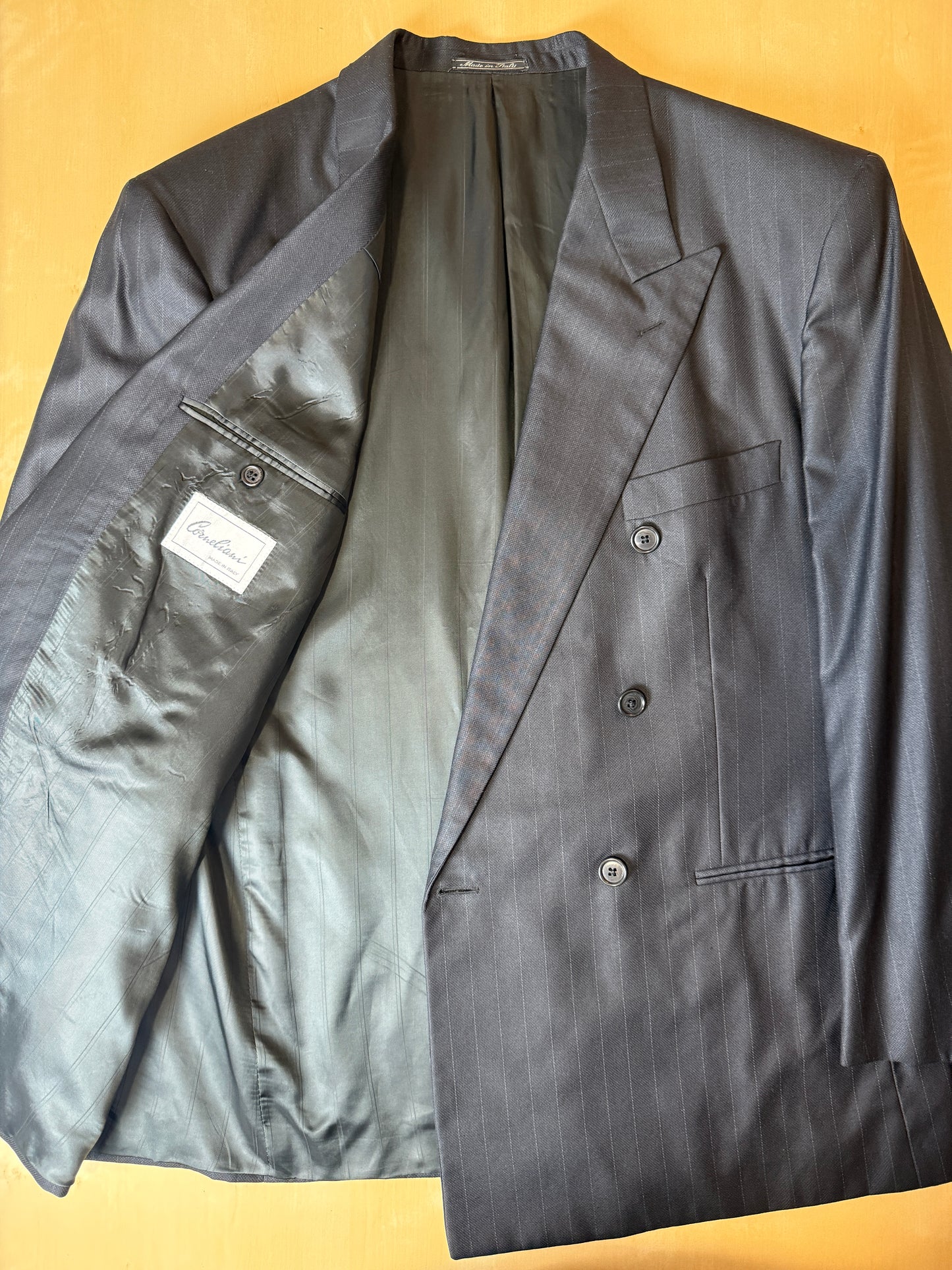 Completo doppiopetto Corneliani anni ‘80 in lana e seta - tg. 52/54