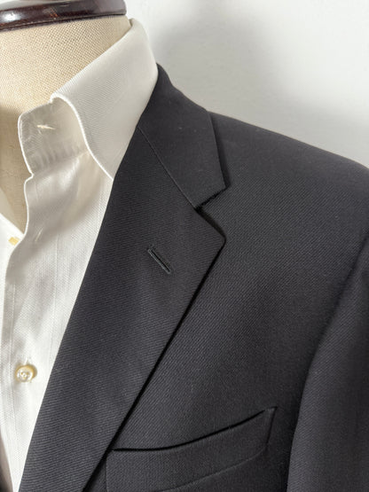 Giacca Corneliani in twill di lana nero - tg. 50/52