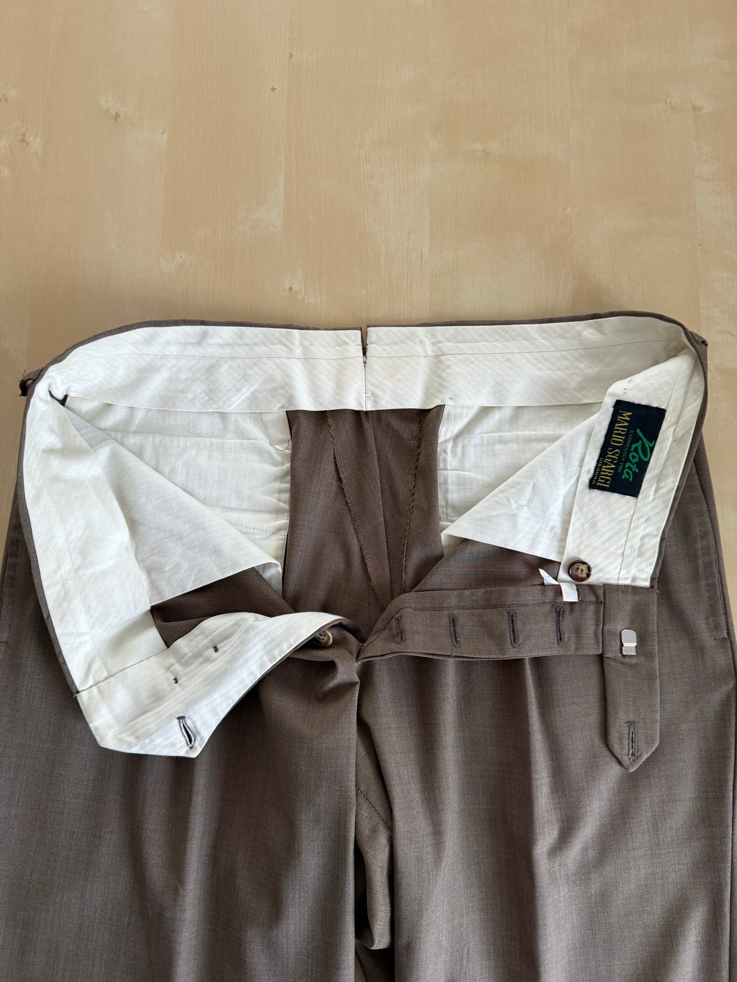 Pantaloni Rota fresco lana marrone tabacco - tg. 50