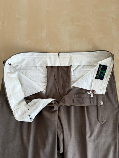 Pantaloni Rota fresco lana marrone tabacco - tg. 50
