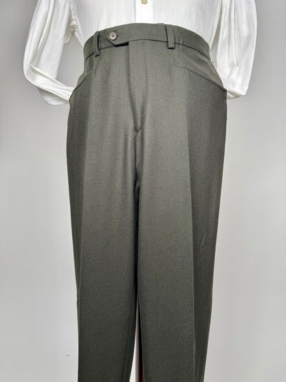Pantaloni flanella verde/cachi anni ‘90 (NOS) - tg. 50
