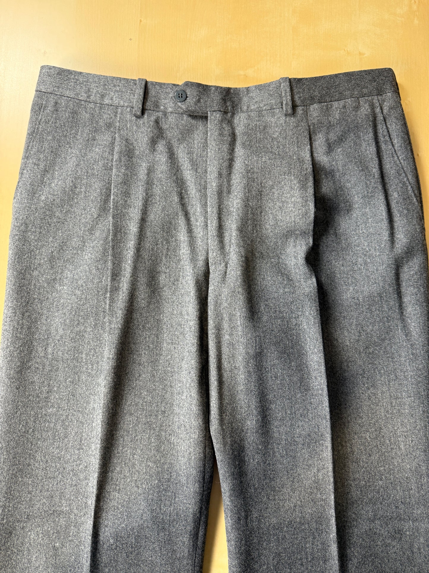 Pantaloni anni ‘70/‘80 flanella grigia - tg. 52