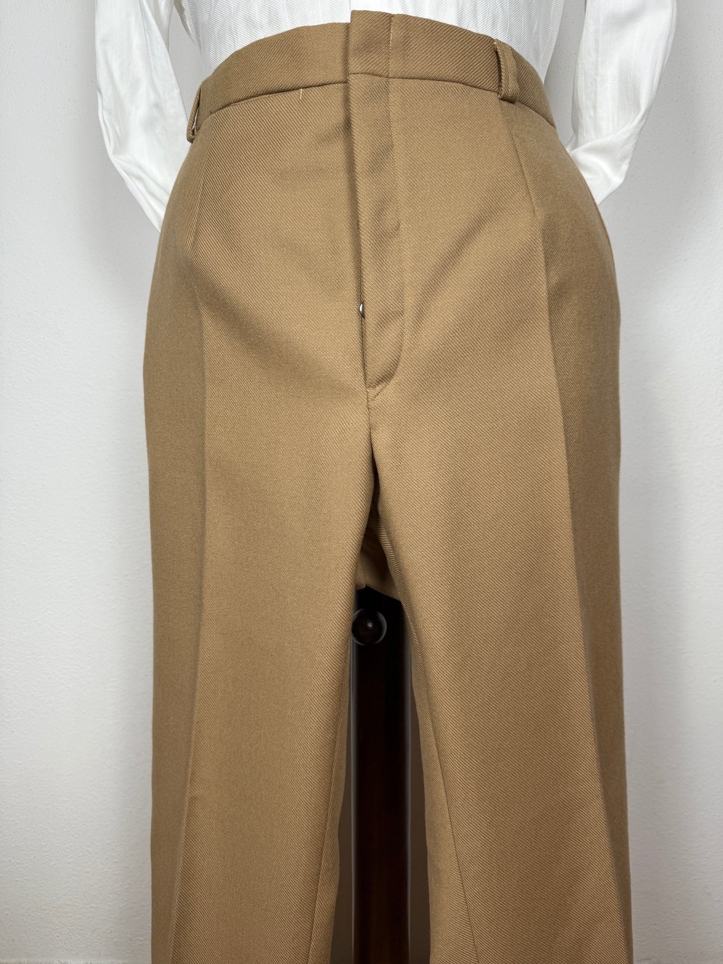 Pantalone sartoriale in cavalry twill anni ‘70 (nuovo) - tg. 56