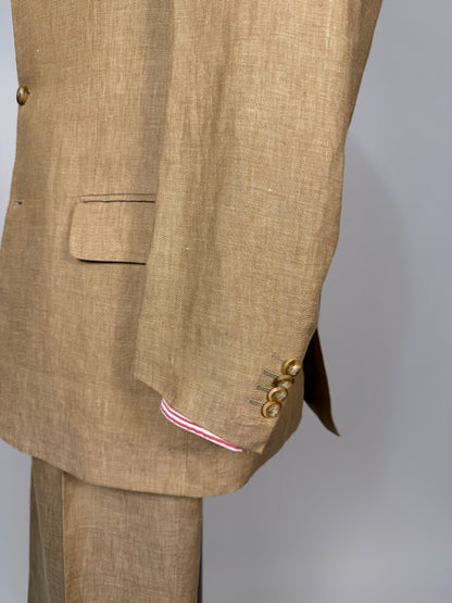 Completo in lino sabbia anni '90 - tg. 50 drop 7