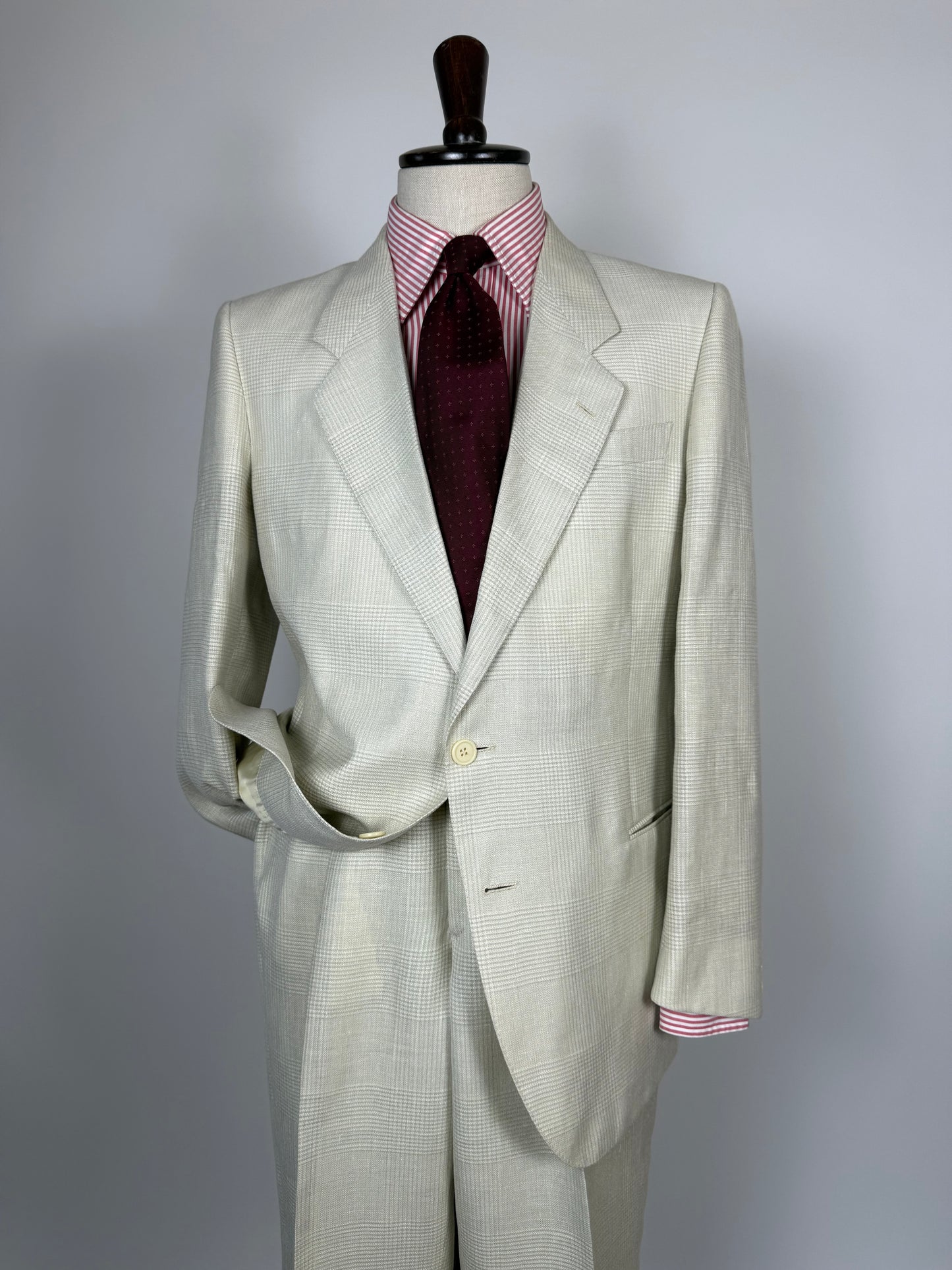 Completo Galles lino e lana anni '70/'80 - tg. 50 drop 7