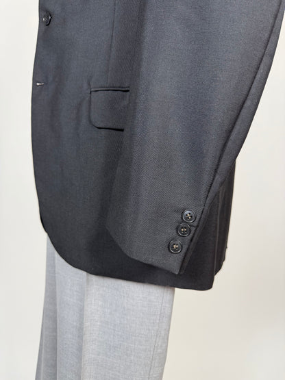 Giacca anni '60 lana-mohair blu - tg. 52 lunga