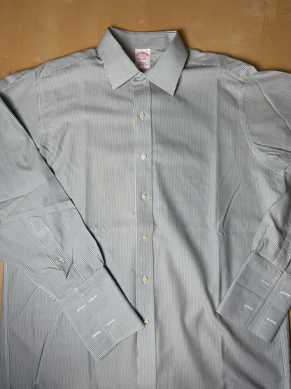 Camicia Brooks Brothers a righe con polsini da gemelli - tg. L collo 16 (42)