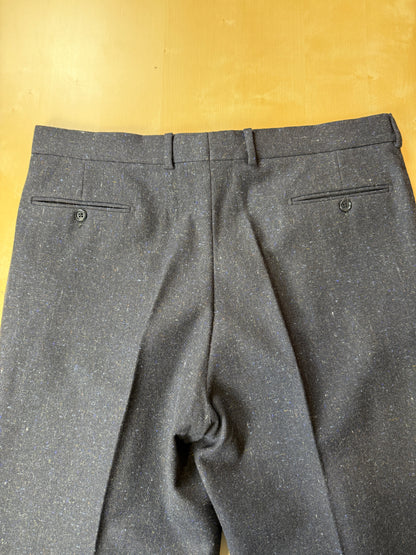 Completo Cerruti in lana e cashmere bottonato effetto donegal - tg. 56