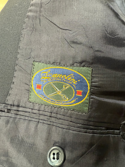 Blazer navy anni ‘80 in flanella - tg. 54