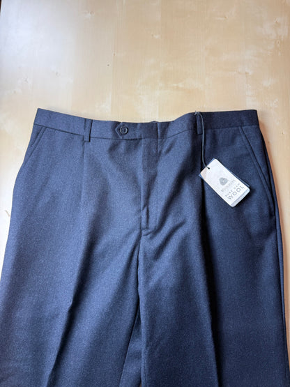 Pantaloni in flanella antracite anni '90 (NOS) - tg. 54
