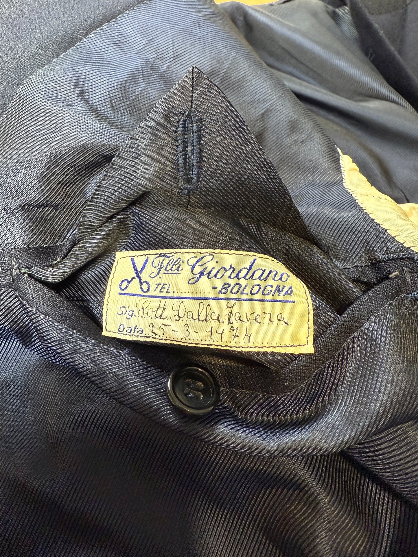 Blazer navy sartoriale anni ‘70 - tg. 50