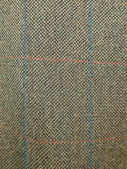 Giacca sartoriale in misto cashmere verde finestrato - tg. 58/60