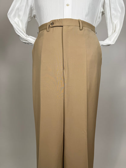 Completo anni ‘70 twill pettinato beige - tg. 46/48