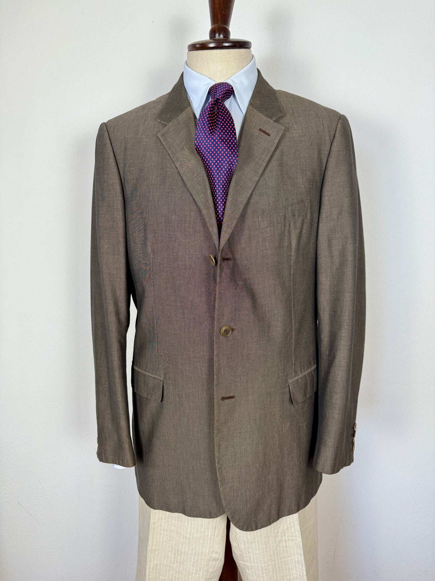 Giacca Calvin Klein in puro cotone color bronzo - tg. 52/54