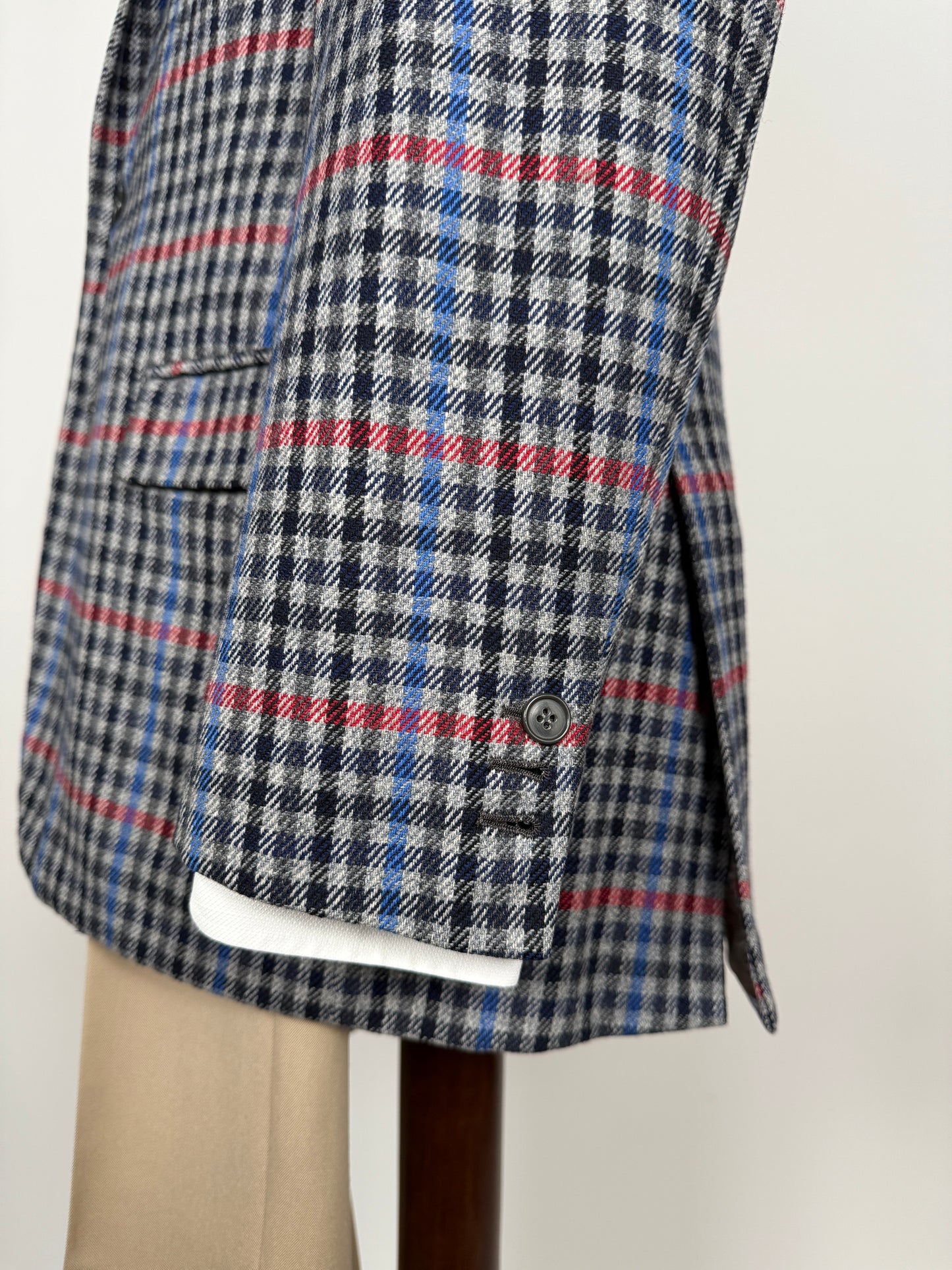 Giacca sartoriale anni ‘80/‘90 a quadri - tg. 48/50