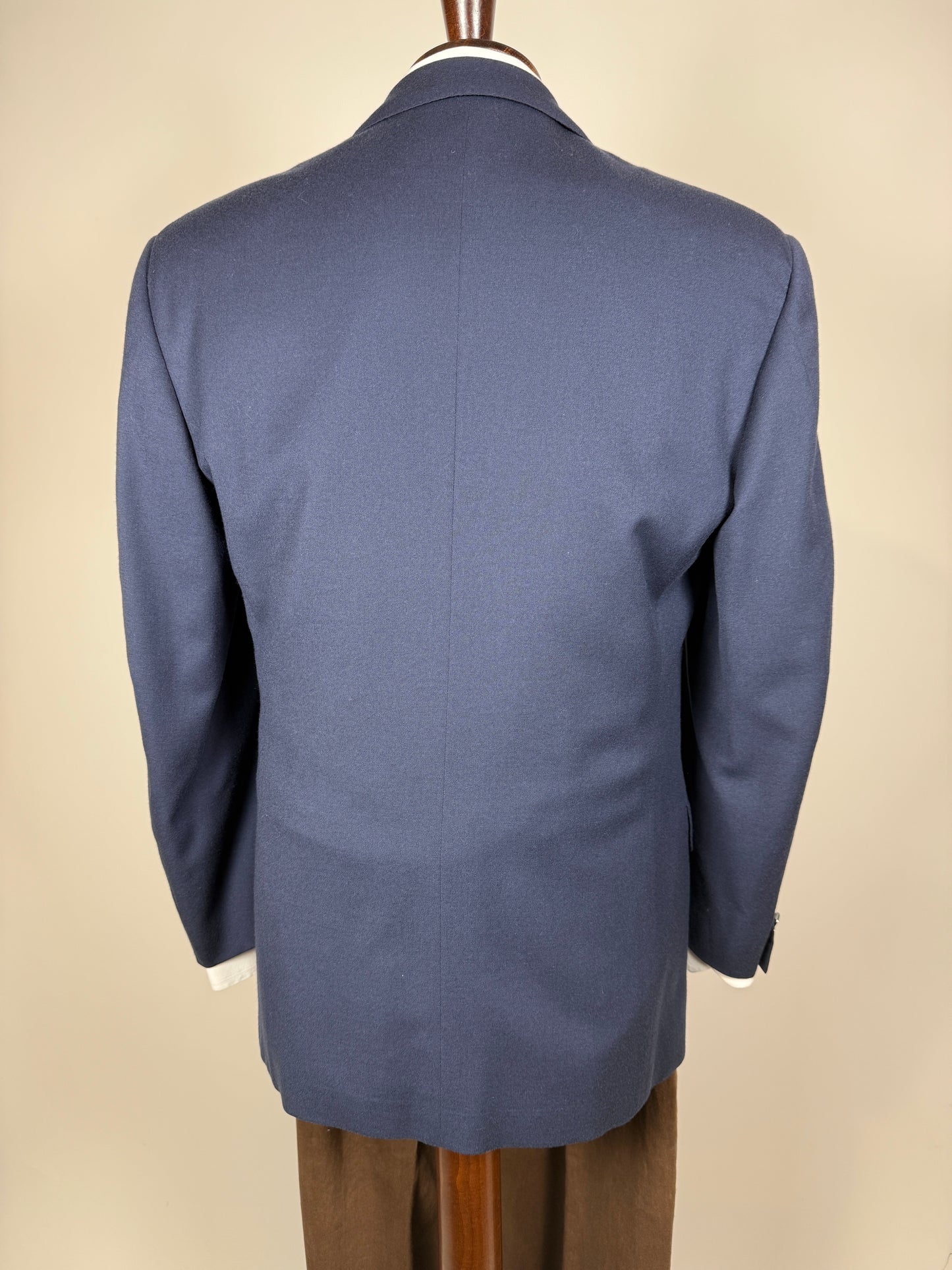 Blazer Trussardi anni ‘90 flanella blu - tg. 48/50