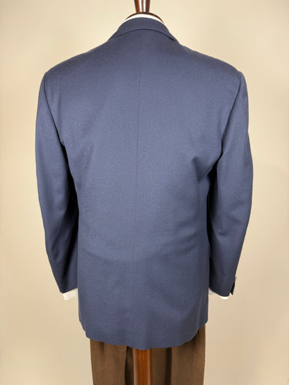 Blazer Trussardi anni ‘90 flanella blu - tg. 48/50