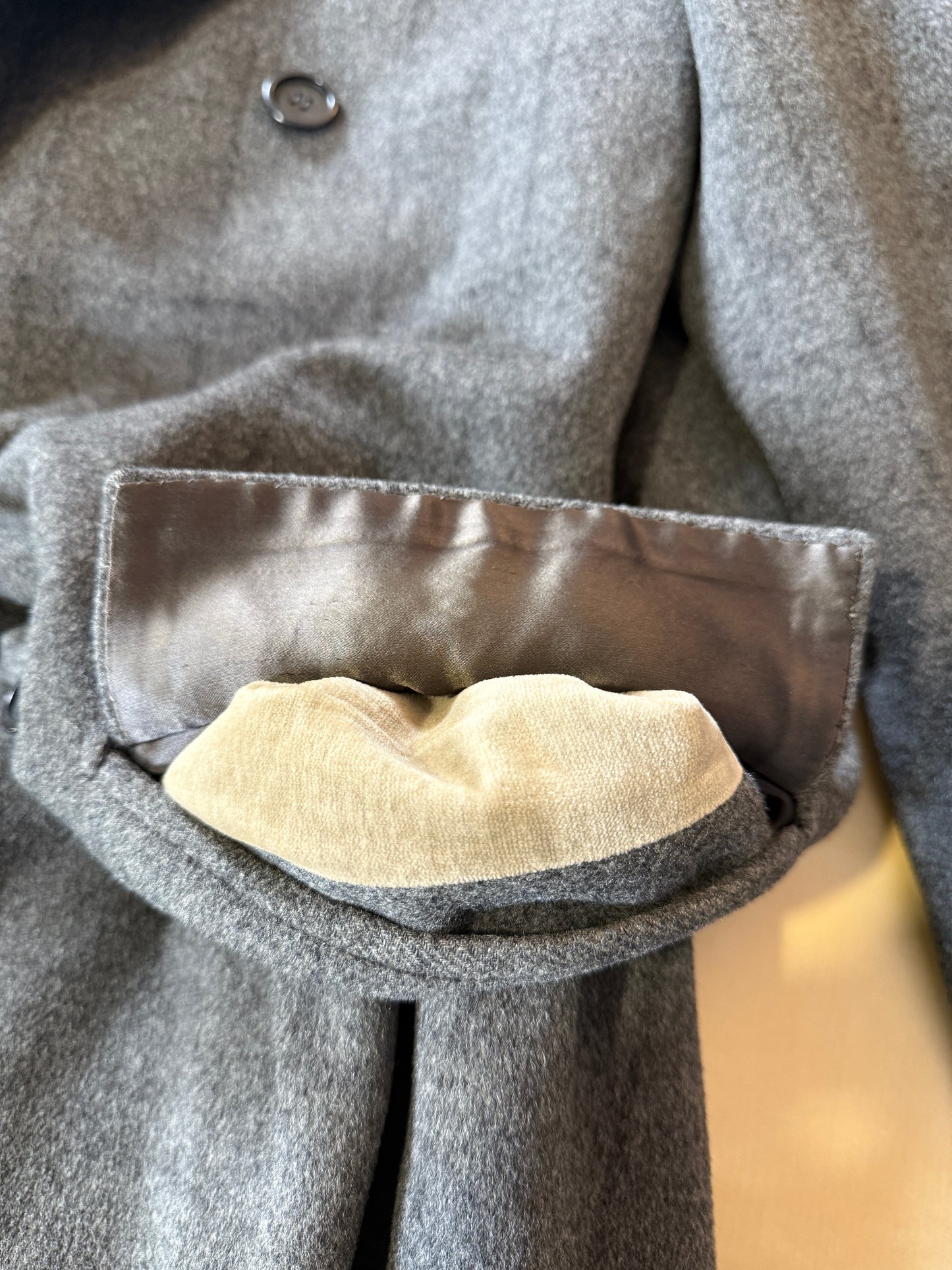 Cappotto doppiopetto sartoriale anni ‘50 - tg. 48-50