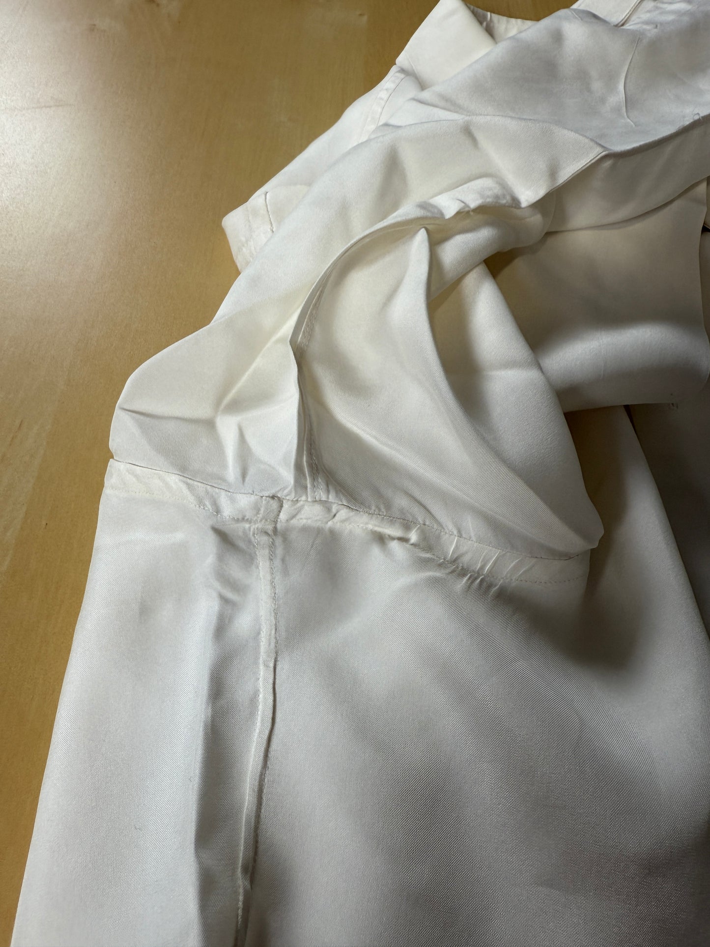 Camicia da smoking anni ‘70 in seta pura - collo 43 tg. L