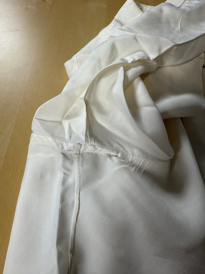 Camicia da smoking anni ‘70 in seta pura - collo 43 tg. L