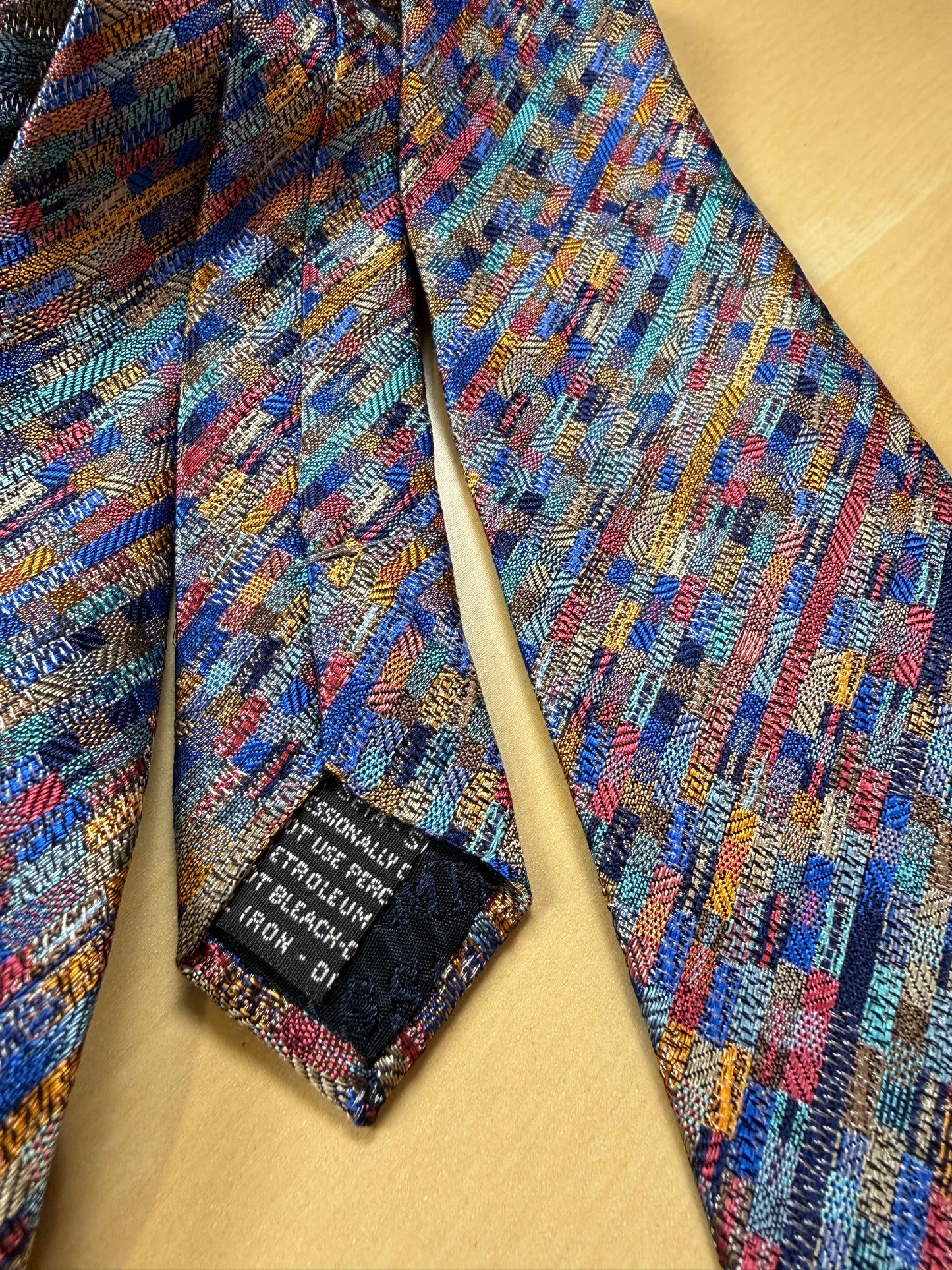 Cravatta Missoni tasselli multicolore