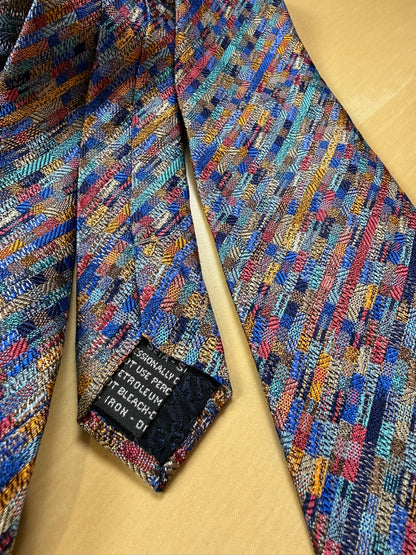 Cravatta Missoni tasselli multicolore