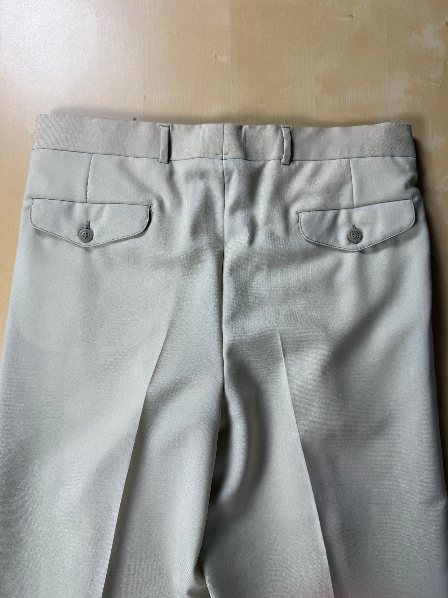 Pantaloni fresco lana bianco avorio anni '80 (NOS) - tg. 50