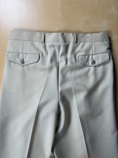 Pantaloni fresco lana bianco avorio anni '80 (NOS) - tg. 50