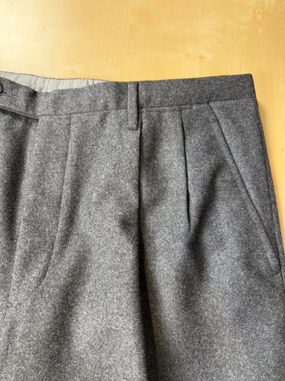 Pantaloni sartoriali anni ‘70/‘80 flanella grigia - tg. 52