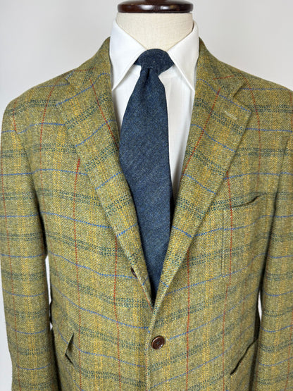 Giacca De Paz tweed verde finestrato - tg. 58