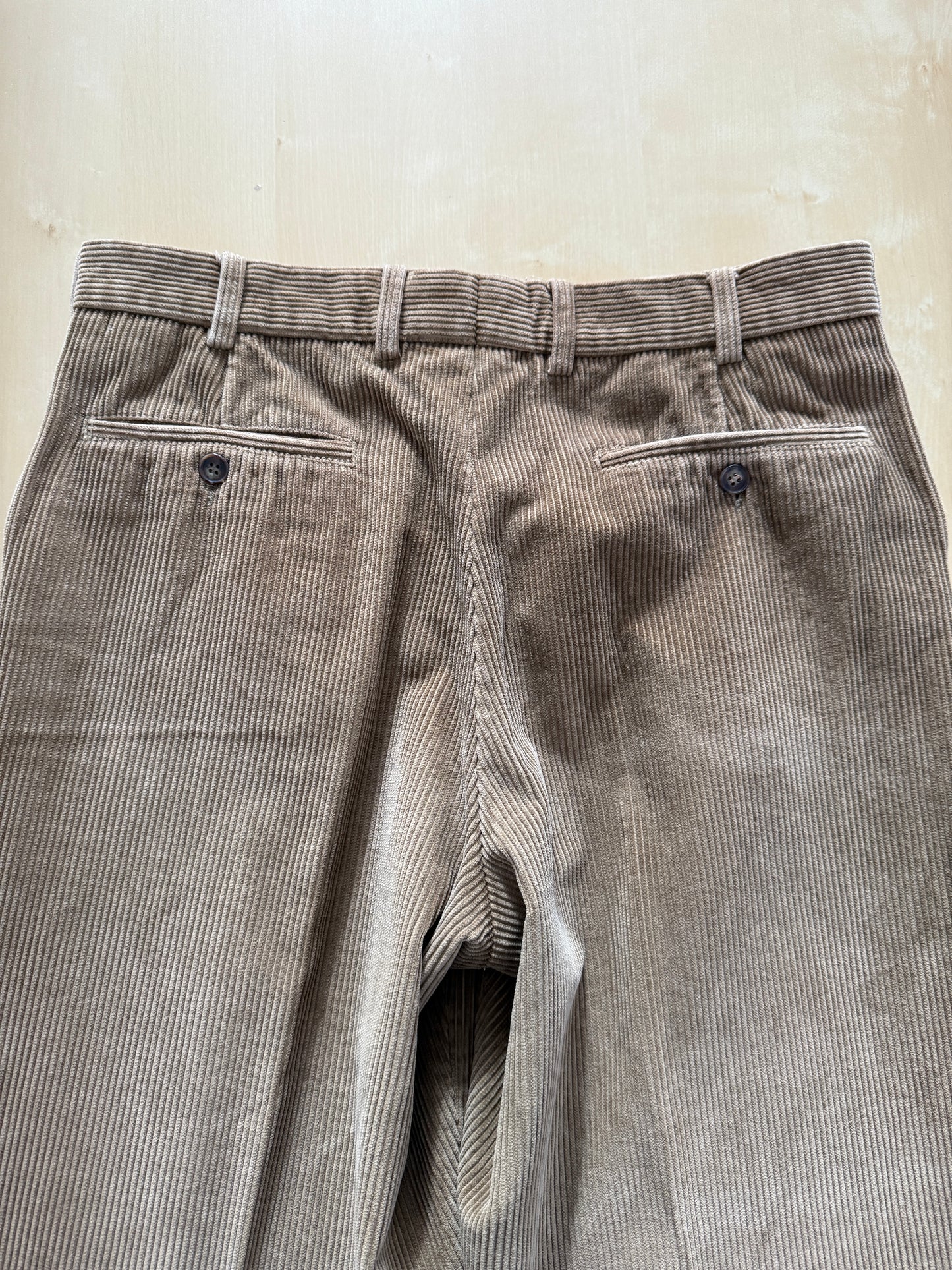 Pantaloni Burberrys velluto a coste beige - tg. 48/50