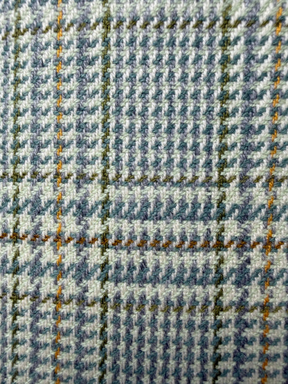 Giacca anni '80 principe Galles verde salvia lana e cashmere - tg. 48