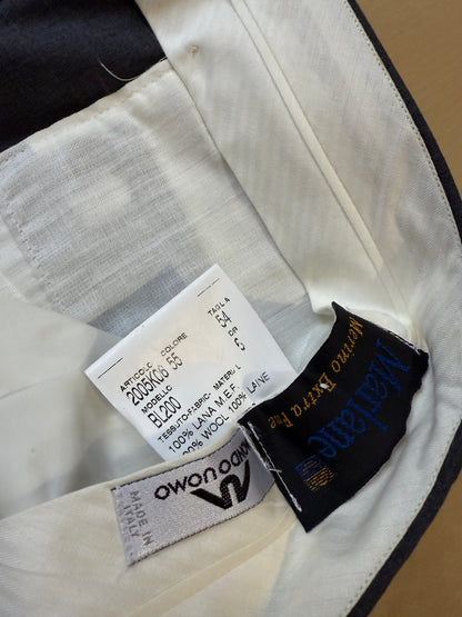 Pantalone anni '90 fresco lana antracite (NOS) - tg. 54