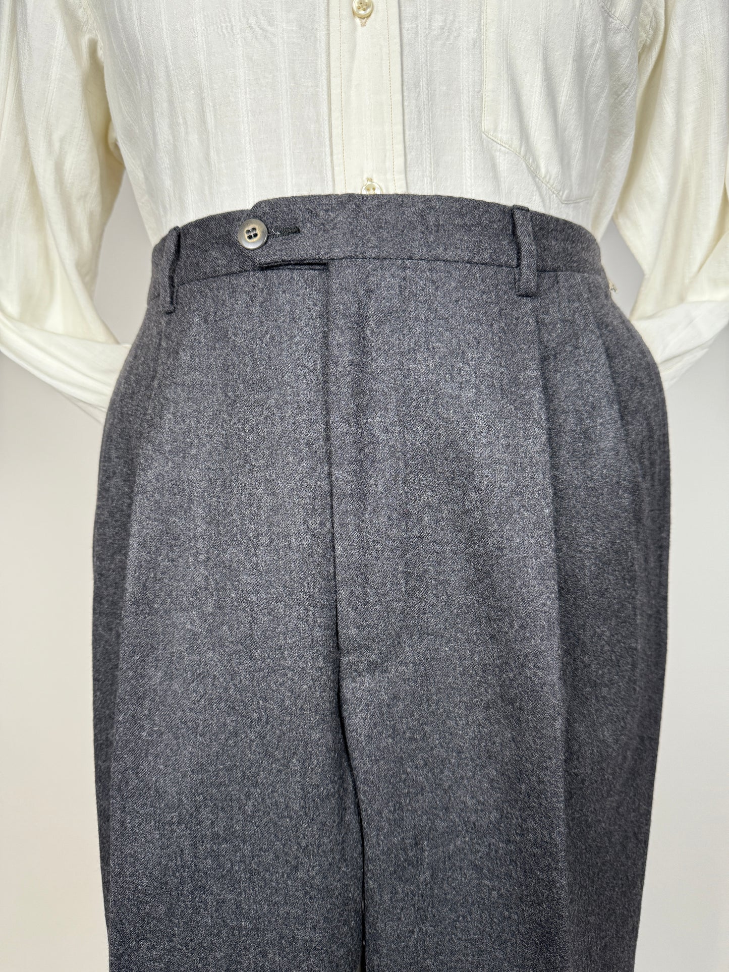 Pantaloni Burberrys flanella antracite - tg. 50