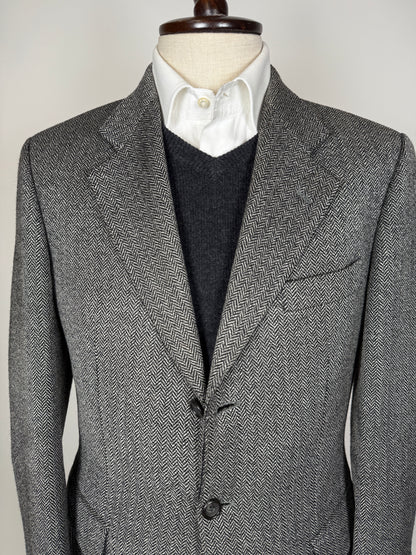 Giacca anni ‘90 herringbone grigio - tg. 48