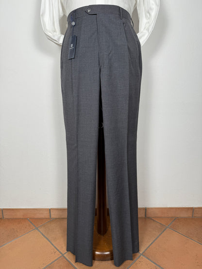 Pantalone anni '90 fresco lana antracite (NOS) - tg. 54