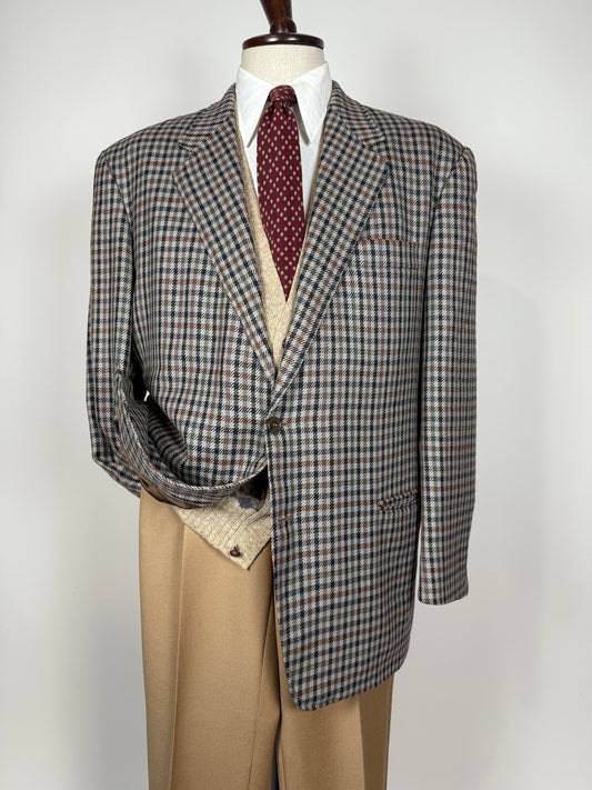 Giacca anni ‘70/‘80 quadri check - tg. 58