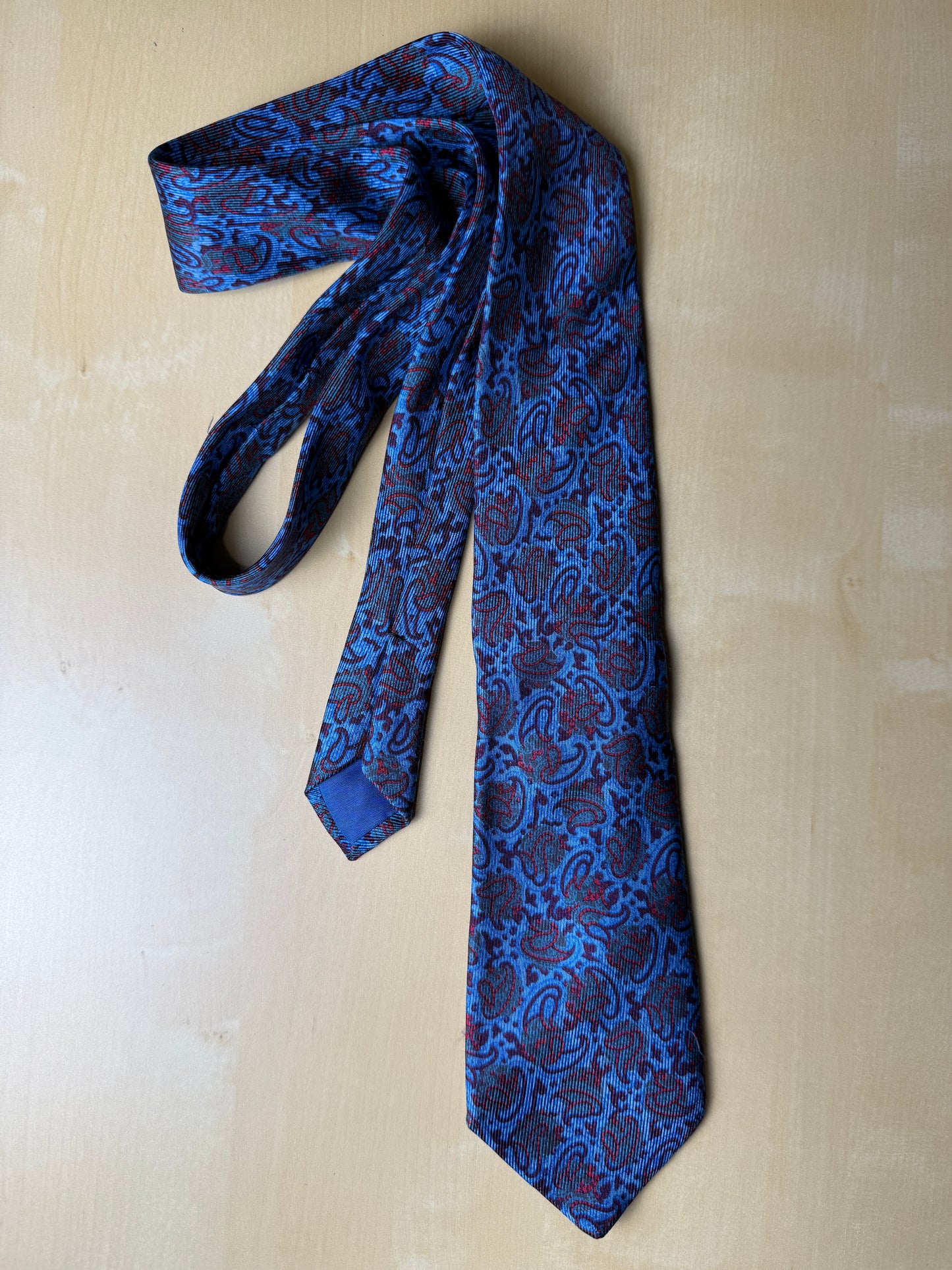 Cravatta Prochownick blu paisley