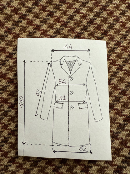 Cappotto anni ‘70 tweed pied-de-poule - tg. 44-46
