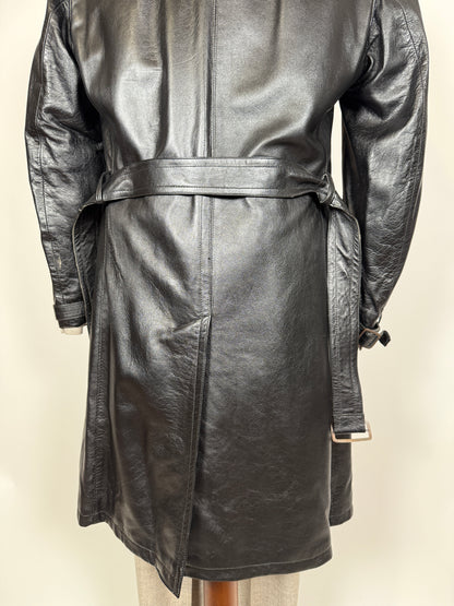 Trench anni ‘70 in pelle - tg. 44/46