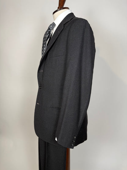 Completo anni ‘50/‘60 flanella antracite - tg. 46