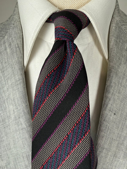 Cravatta Missoni regimental vintage