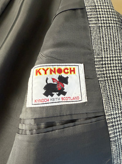 Giacca anni ‘70/‘80 in flanella principe di Galles scozzese - tg. 46