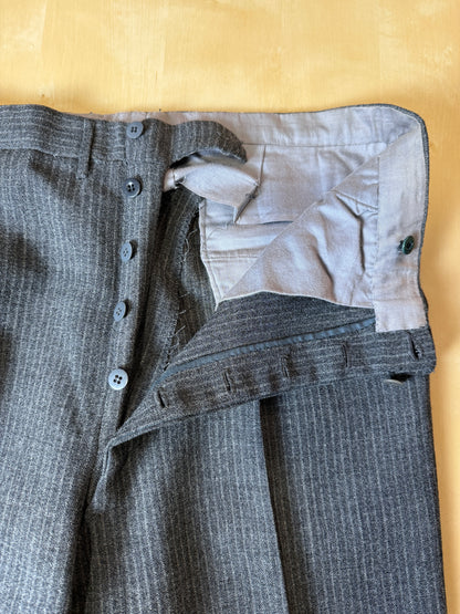 Pantaloni sartoriali anni ‘50/‘60 grigio gessato - tg. 50
