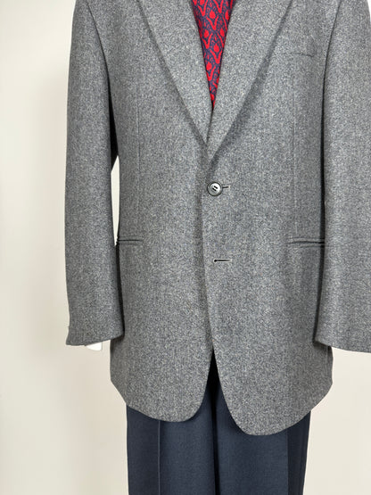 Giacca Missoni anni ‘80 grigio petrolio donegal - tg. 52